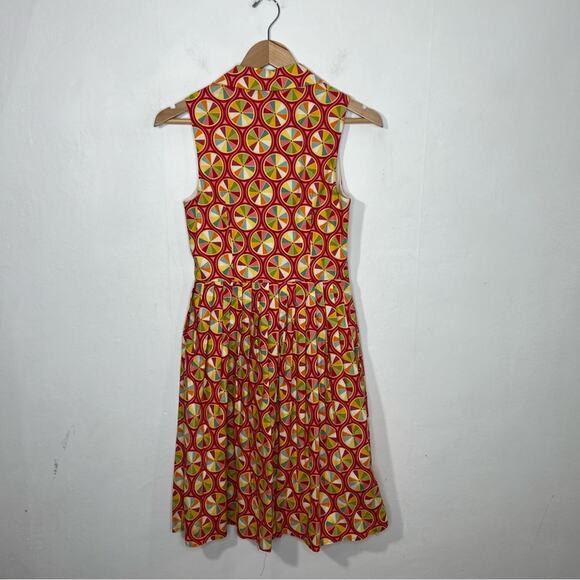 Bea & Dot by ModCloth Palette on Parade Pinwheel Rainbow Retro Dress Size Small - Picture 4 of 16